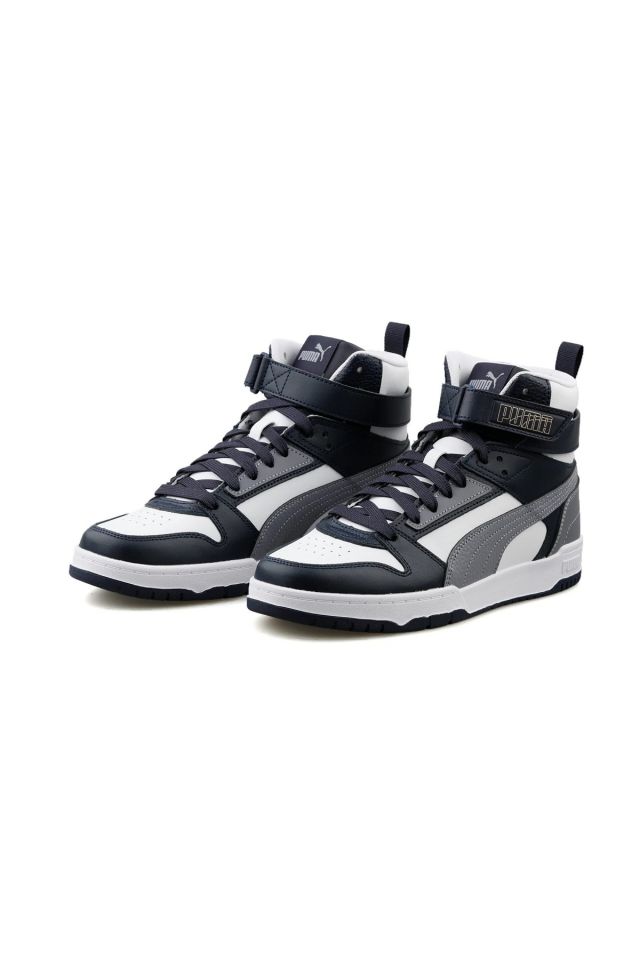 Puma RBD Game Puma-White Gray Tile Parisian-Night Puma-Gold Bilekli Erkek Spor Ayakkabı 38583909 42