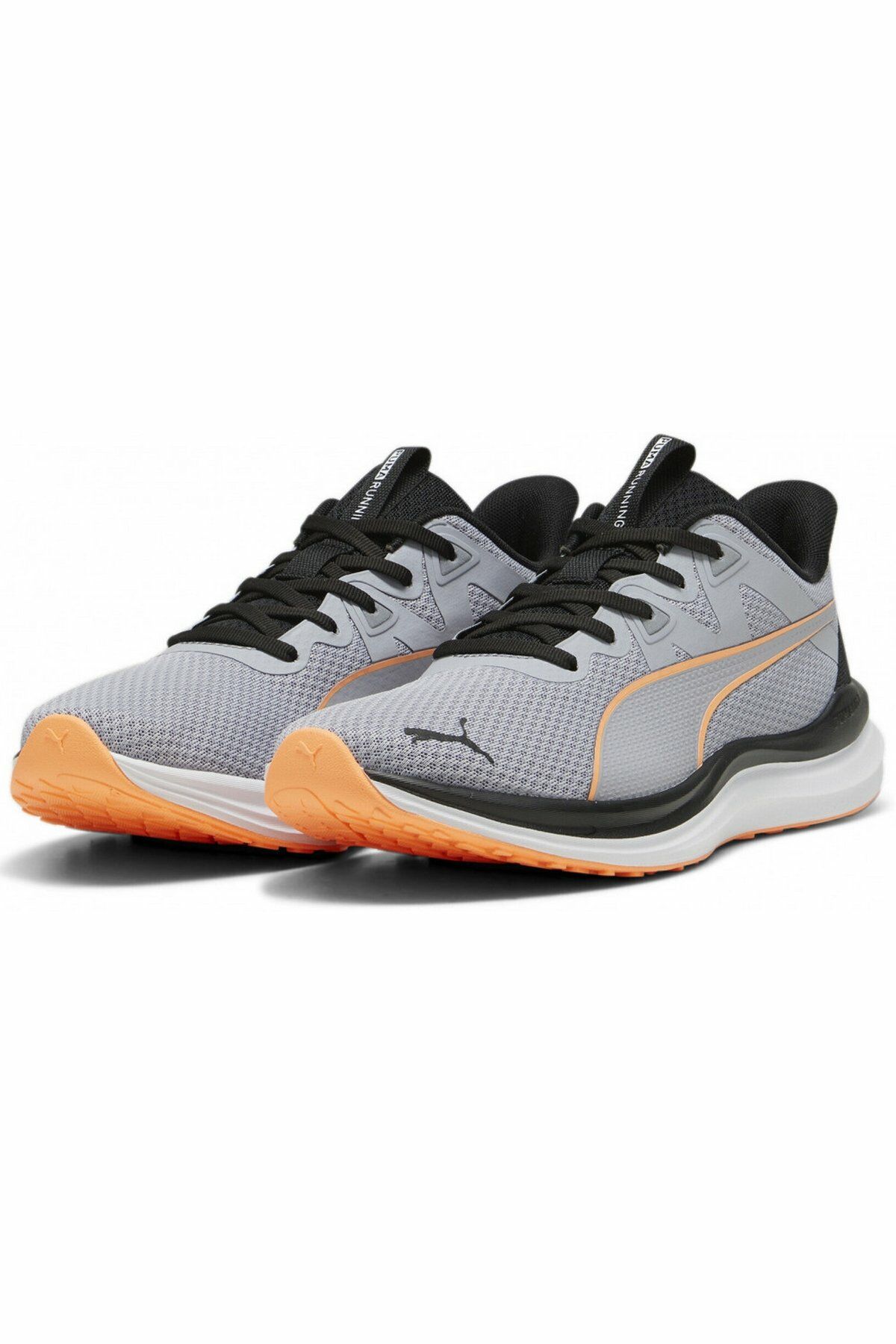 Puma Reflect Lite Gray-Fog Black-Neon Citrus Erkek Koşu Antrenman Ayakkabısı Gri 37876819 43