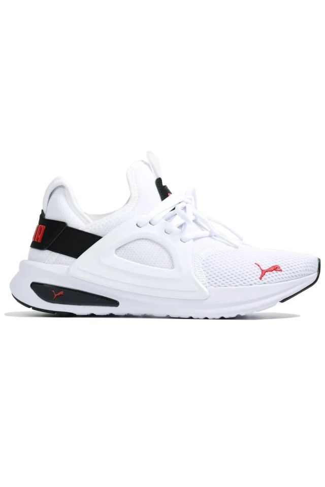 Puma Softride Enzo Evo Puma-White Puma-Black Red Erkek Koşu Ayakkabı Beyaz 37704823