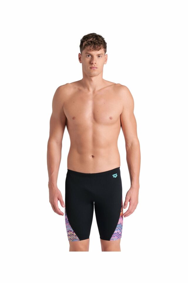 Arena Men's Ondulation Swim Jammer Erkek Yüzücü Mayo Siyah 008154550 80