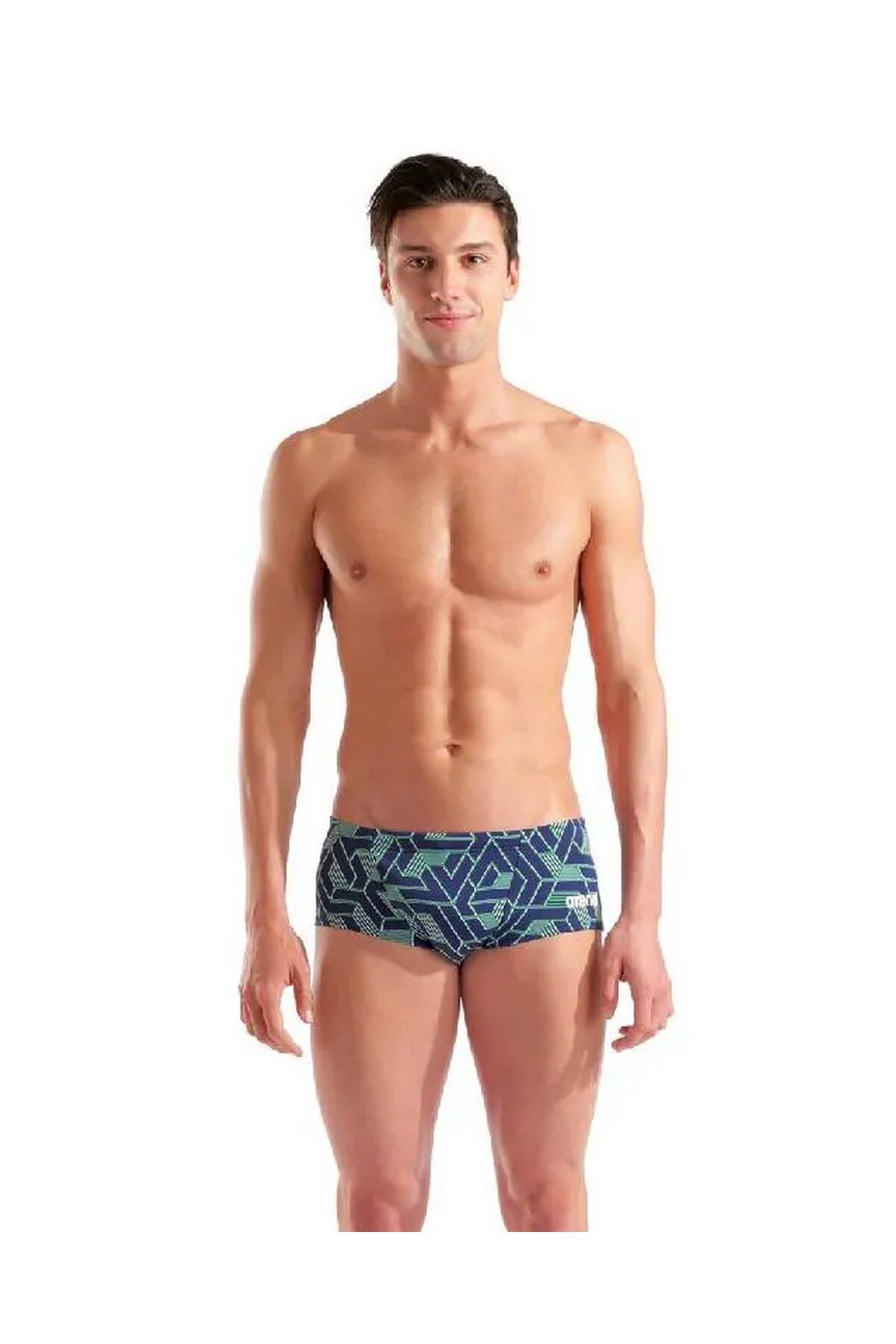 Arena Men's Escape Swim Low Waist Short Ekek Düşük Bel Yüzücü Mayo Lacivert/Desenli 007795800 75