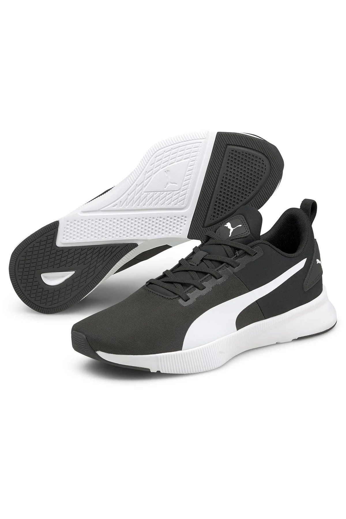 Puma Flyer Runner Mesh Puma-Black Puma-White Erkek Spor Ayakkabı Siyah 19534301 40