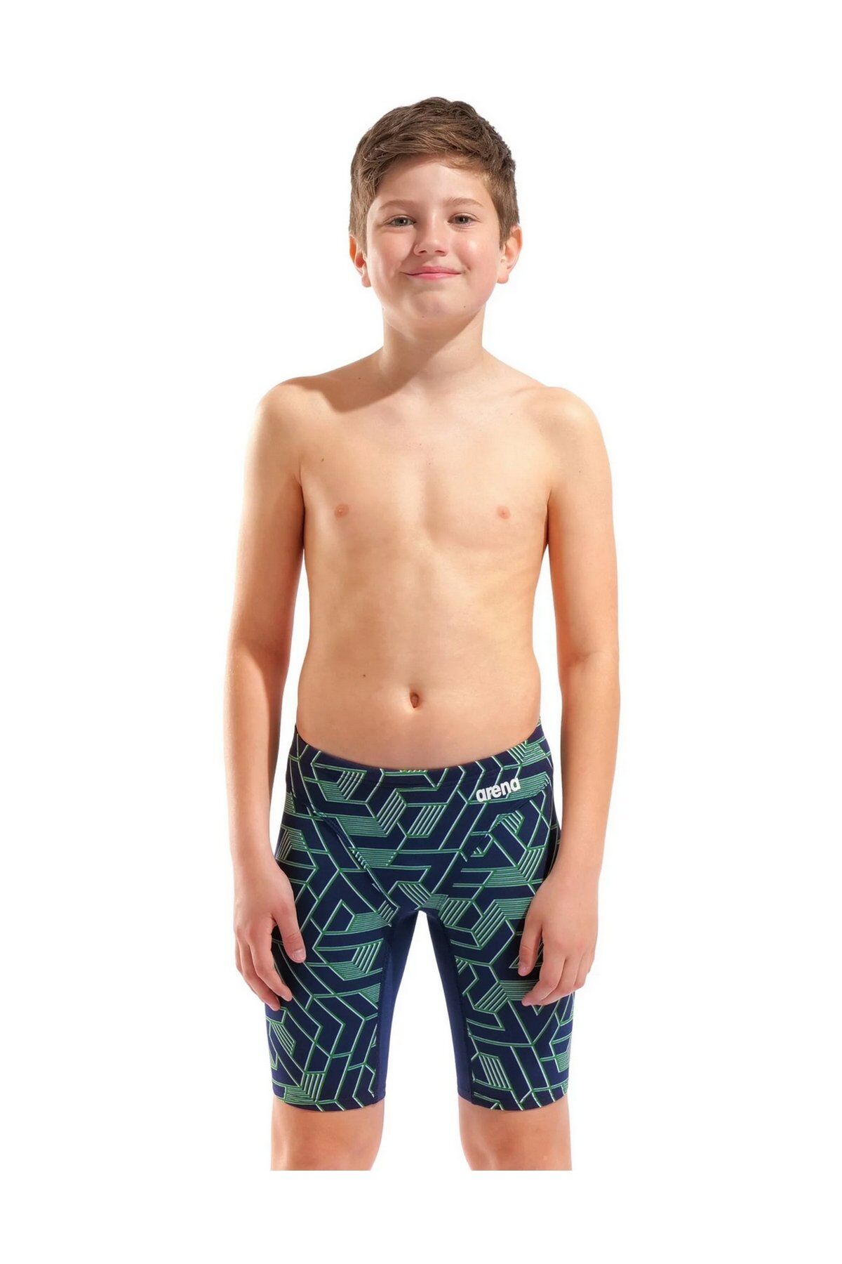 Arena Boy's Escape Swim Jammer Erkek Çocuk Yüzücü Jammer Mayo Lacivert/Desenli 008476800 8-9