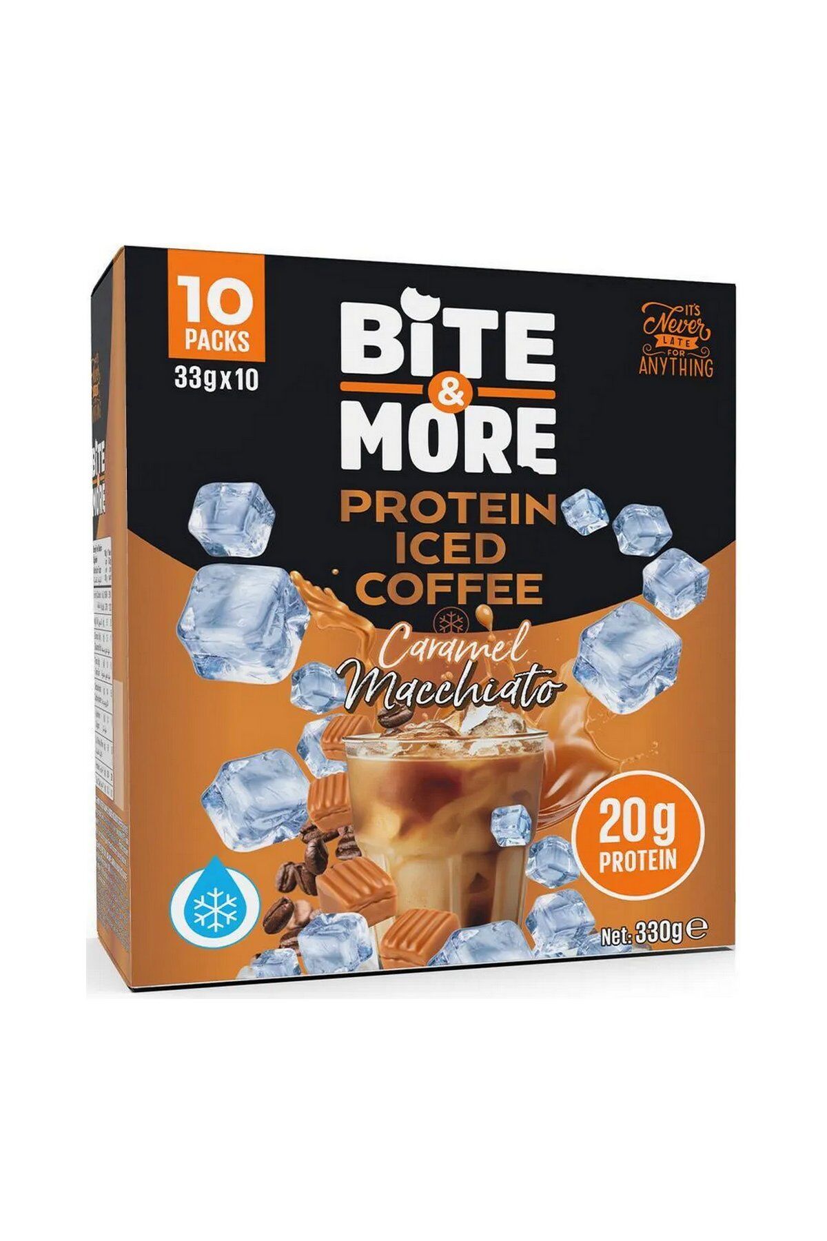 Bite & More Protein Iced Coffee Caramel Macchiato 33gr x 10 Adet