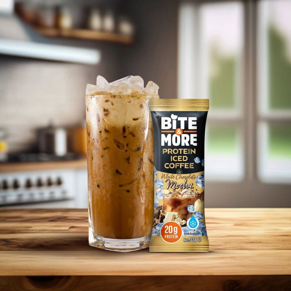 Bite & More Protein Iced Coffee White Chocolate 33gr x 10 Adet