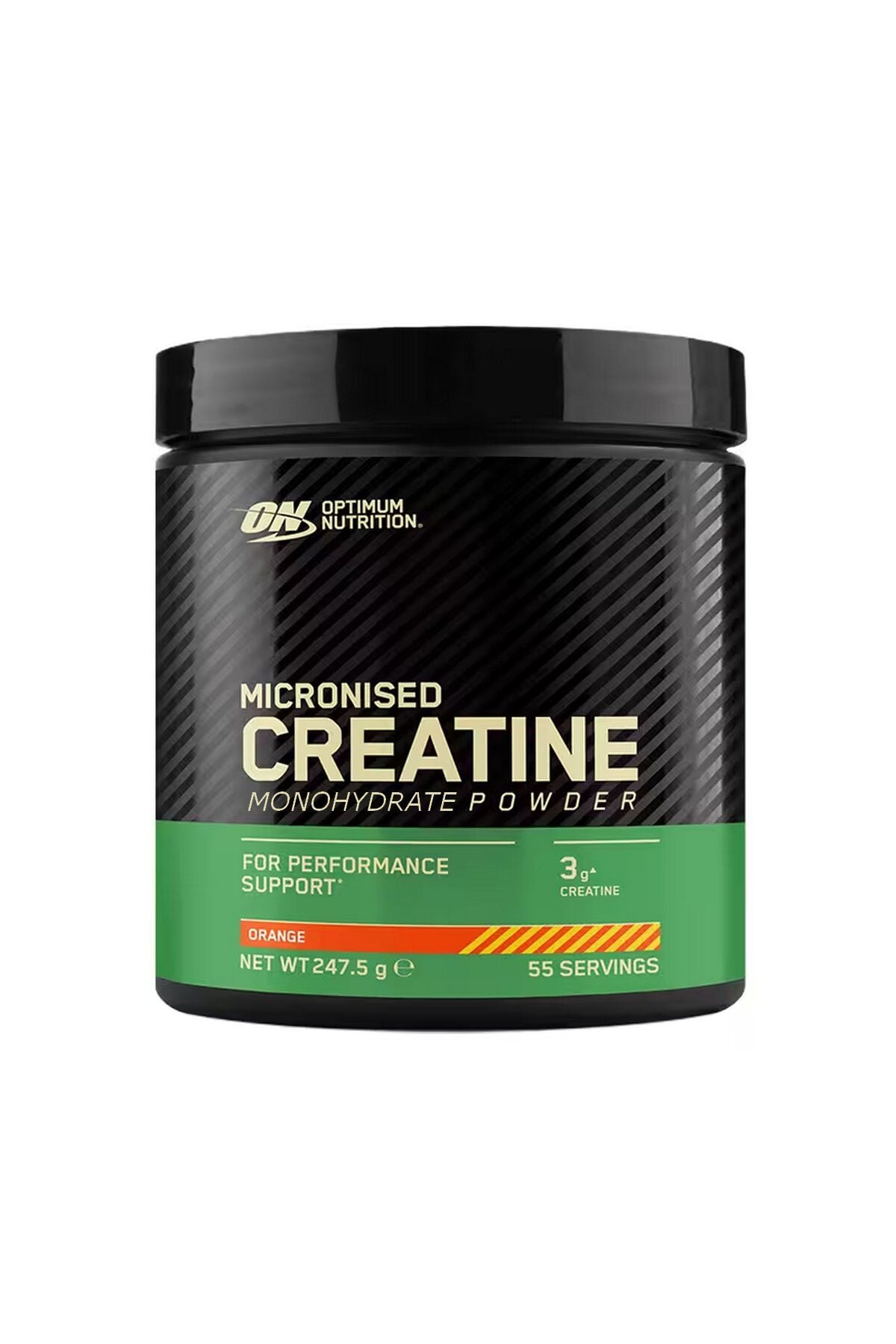 Optimum Nutrition Micronised Creatine Orange Flavour 247.5g 55 Servis