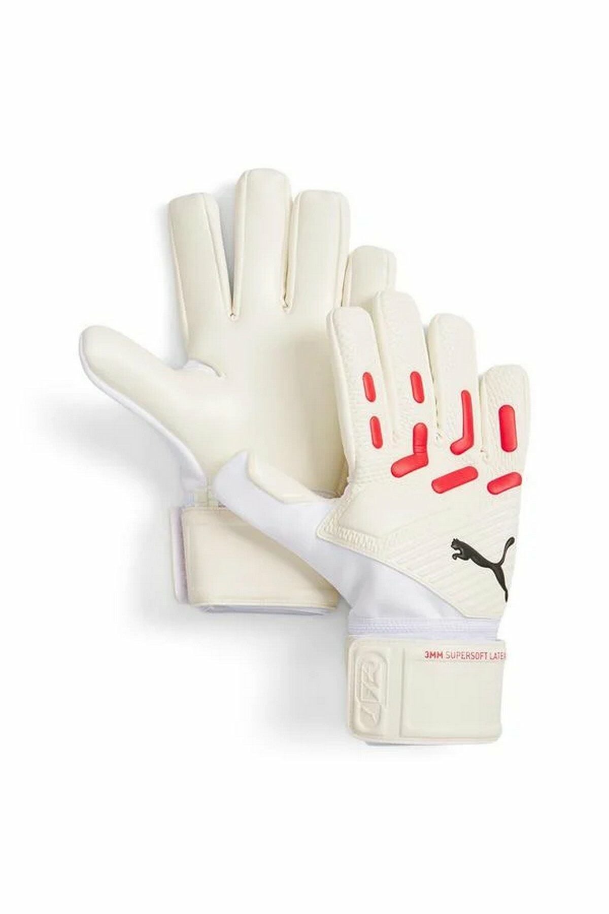 Puma Future Match NC Kaleci Eldiveni Puma-White Fire-Orchid Beyaz/Kırmızı 04184404 No 8