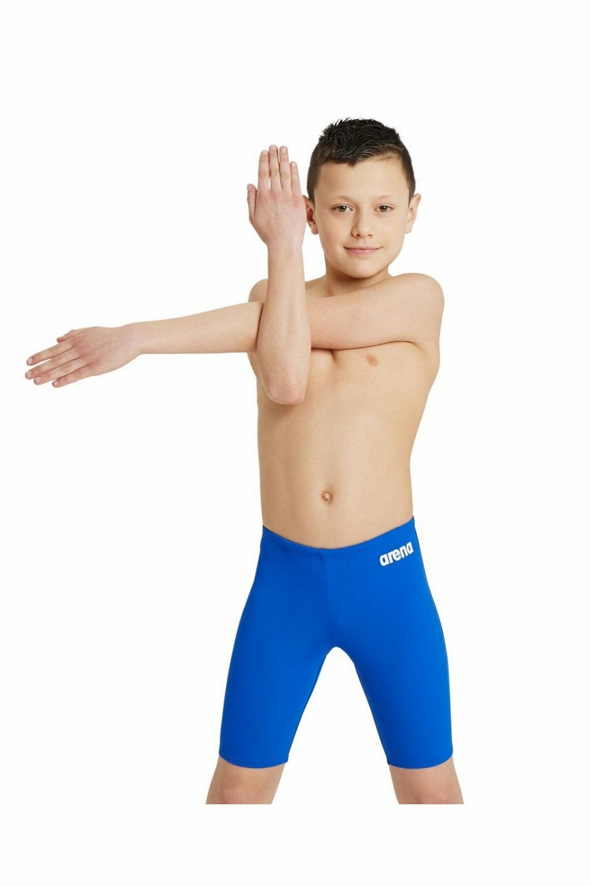 Arena Boy's Team Swim Jammer Solid Erkek Çocuk Yüzücü Mayosu Mavi 004772720 8-9