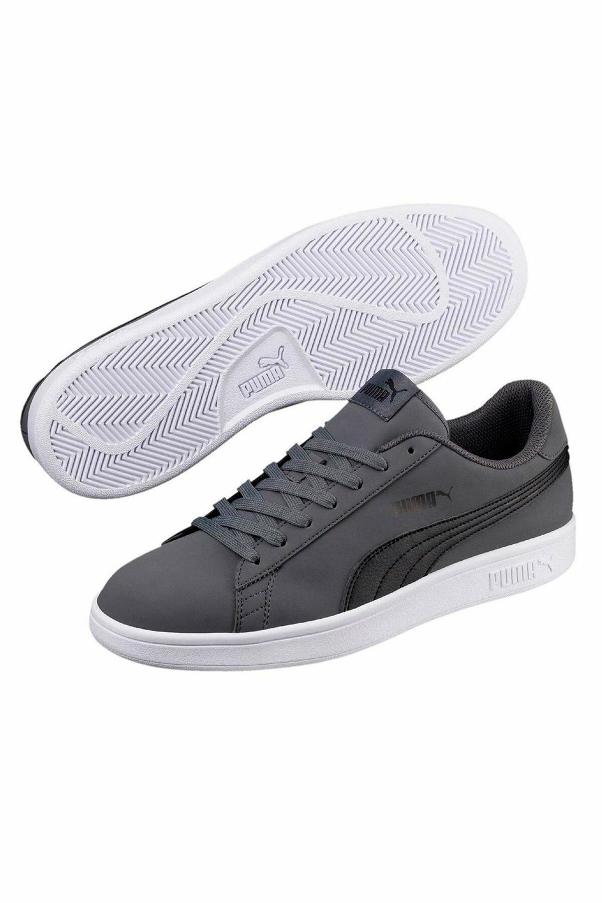 Puma Smash V2 Buck Iron Gate Puma-Black Erkek Günlük Spor Ayakkabı Gri 36516008 42