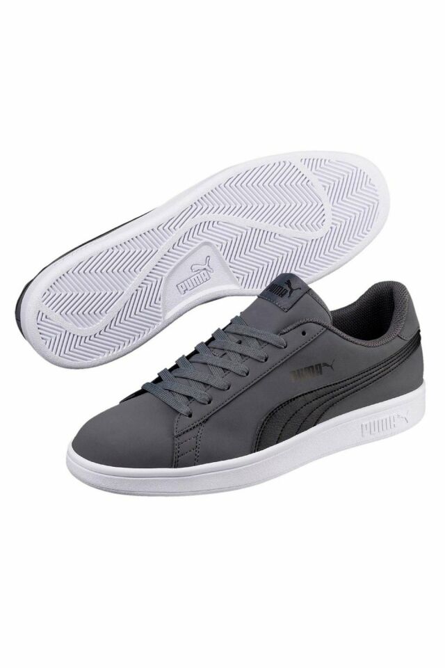 Puma Smash V2 Buck Iron Gate Puma-Black Erkek Günlük Spor Ayakkabı Gri 36516008 42
