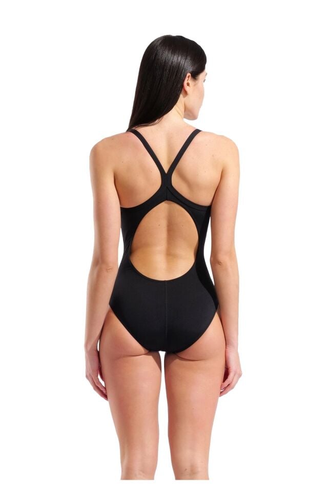 Arena Women's Grid Swimsuit Lightdrop Back Bayan Yüzücü Mayo Siyah 011642500