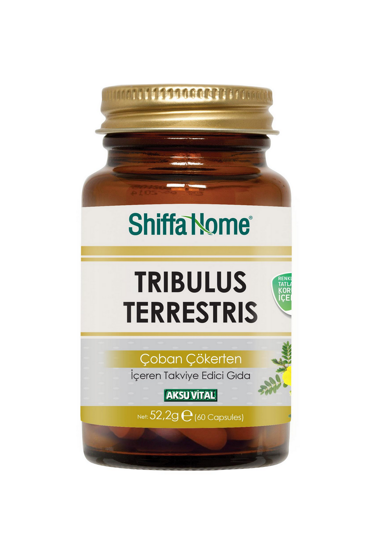 AksuVital Shiffa Home Tribulus Terrestris Çoban Çökerten 870mg 60 Kapsül