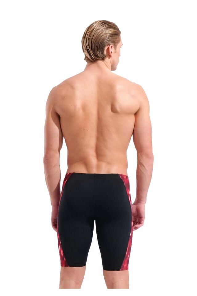 Arena Men's Wave Swim Jammer Erkek Yüzücü Mayo Siyah/Kırmızı 011643400 70