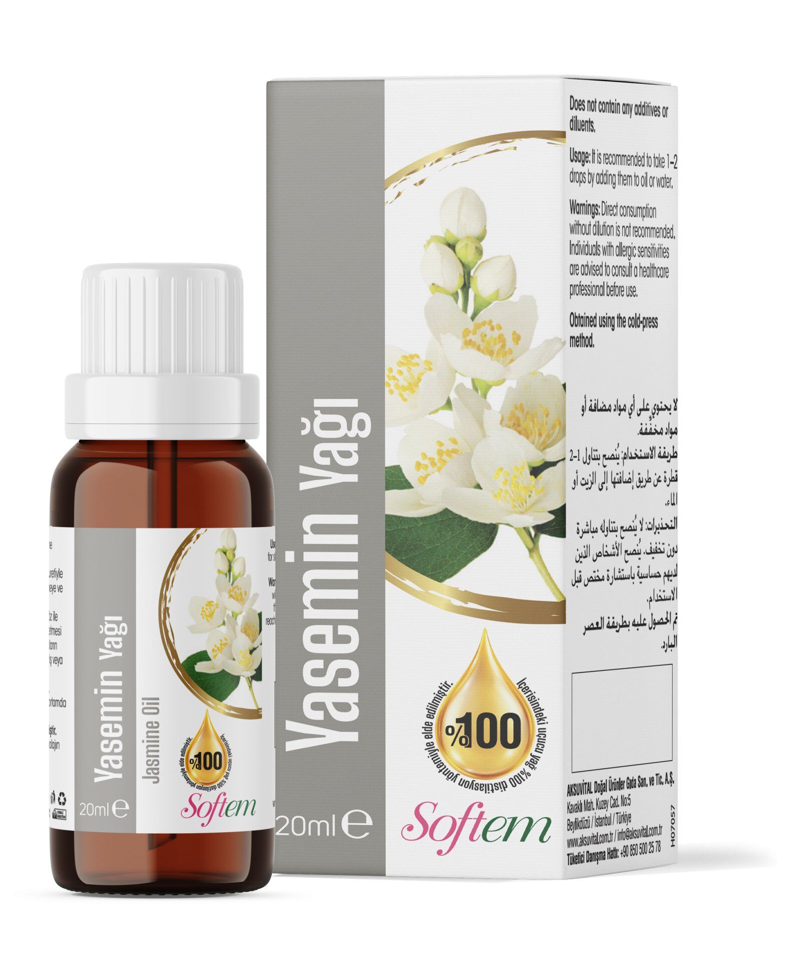 AksuVital Softem Yasemin Yağı 20 ml