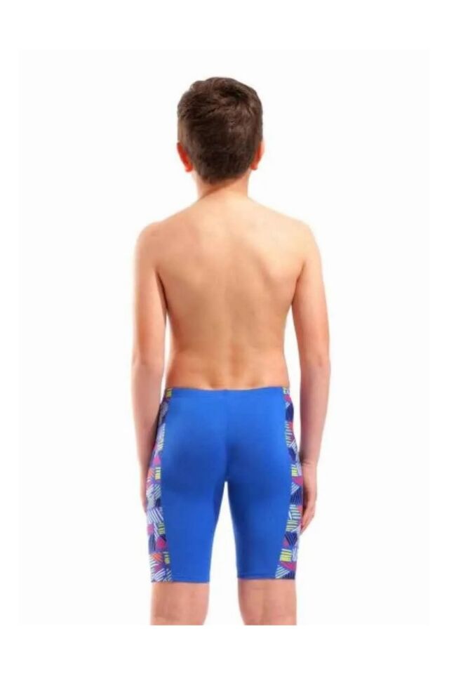 Arena Boy's Candies Swim Jammer Erkek Çocuk Yüzücü Jammer Mayo Mavi/Desenli 010296770 10-11