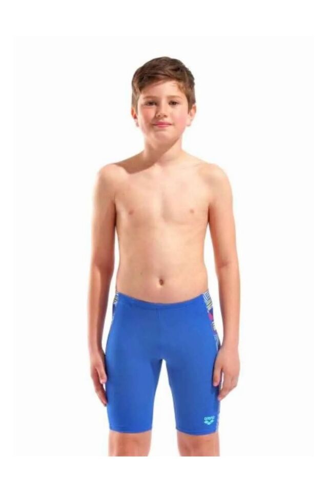 Arena Boy's Candies Swim Jammer Erkek Çocuk Yüzücü Jammer Mayo Mavi/Desenli 010296770 12-13