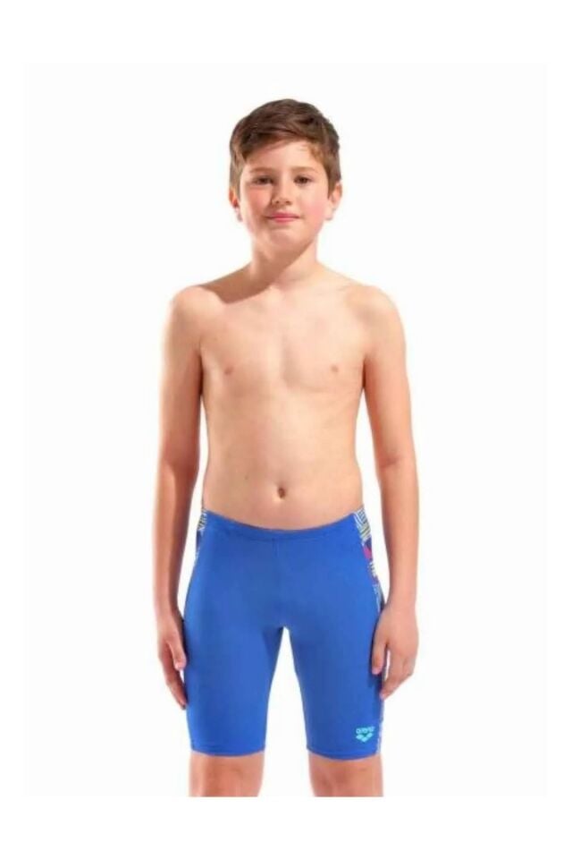 Arena Boy's Candies Swim Jammer Erkek Çocuk Yüzücü Jammer Mayo Mavi/Desenli 010296770 14-15