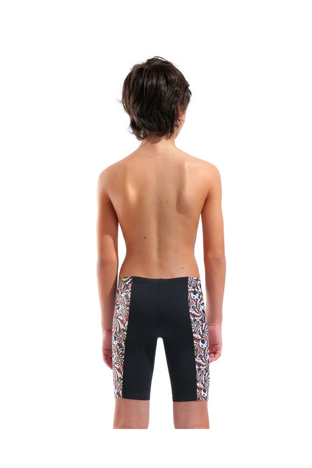 Arena Boy's Fun Skulls Swim Jammer Erkek Çocuk Yüzücü Jammer Mayo Siyah/Desenli 010297550 8-9