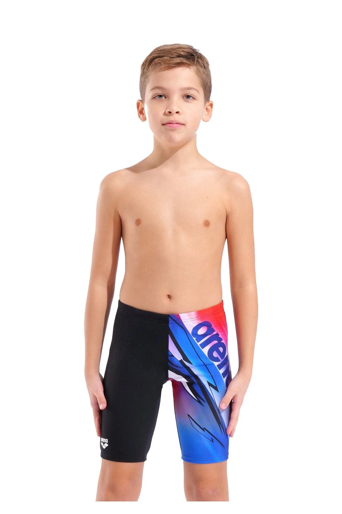 Arena Boy's Loud Swim Jammer Erkek Çocuk Yüzücü Mayo Siyah/Multi 011792550 10-11