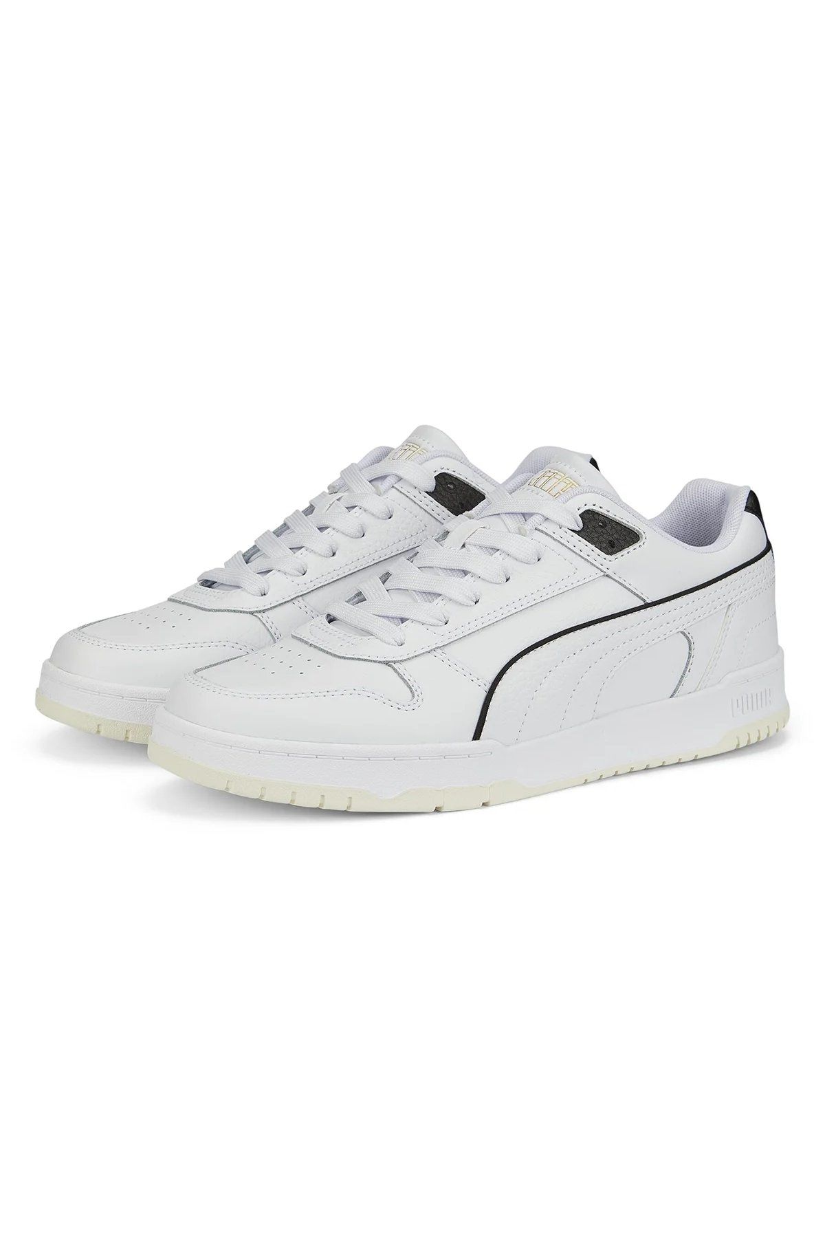 Puma RBD Game Low Puma-White Puma-Black Puma Team Gold Erkek Spor Ayakkabı Beyaz 38637301 43