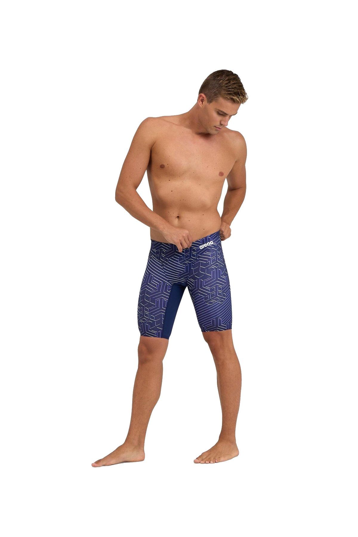 Arena Men's Kikko Pro Swim Jammer Erkek Yüzücü Mayosu Mavi 005896770 80