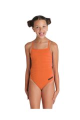Arena Girl's Team Swimsuit Challenge Solid Kız Çocuk Yüzücü Mayo Turuncu 004765350 12-13