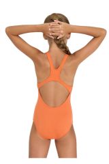 Arena Girl's Team Swimsuit Swim Pro Solid Kız Çocuk Yüzücü Mayo Turuncu 004762350 10-11