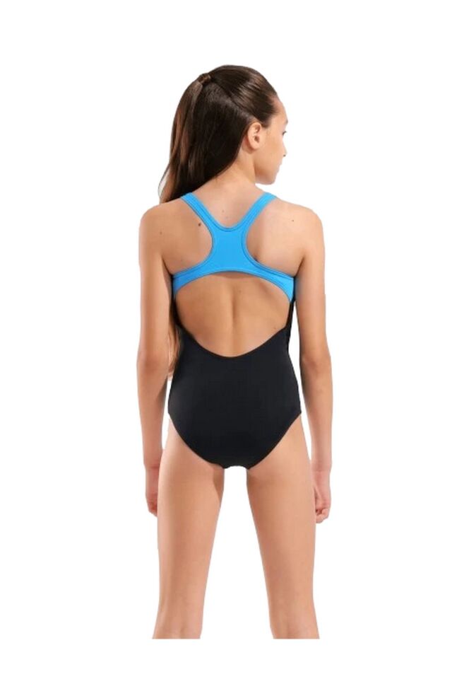 Arena G Graphic Swimsuit Swim Pro Back Kız Çocuk Yüzücü Mayo Siyah/Mavi 011184580
