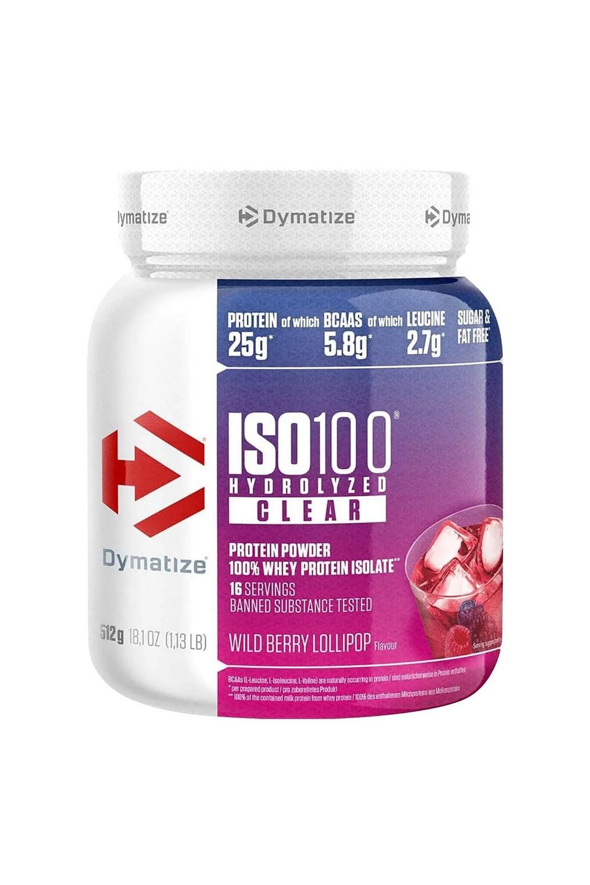 Dymatize ISO100 Hydrolized Clear Protein Orman Meyveli 512g 16 Servis