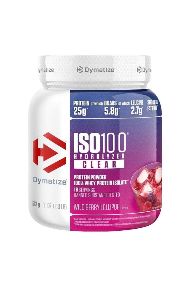 Dymatize ISO100 Hydrolized Clear Protein Orman Meyveli 512g 16 Servis