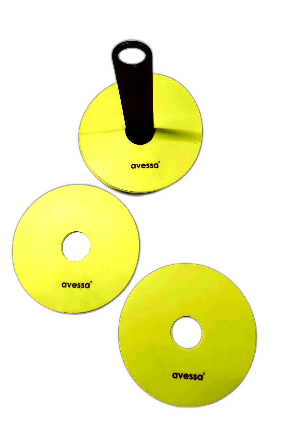 Avessa CNK-88 Kauçuk Antrenman Çanak Disk Sarı 10'lu Paket
