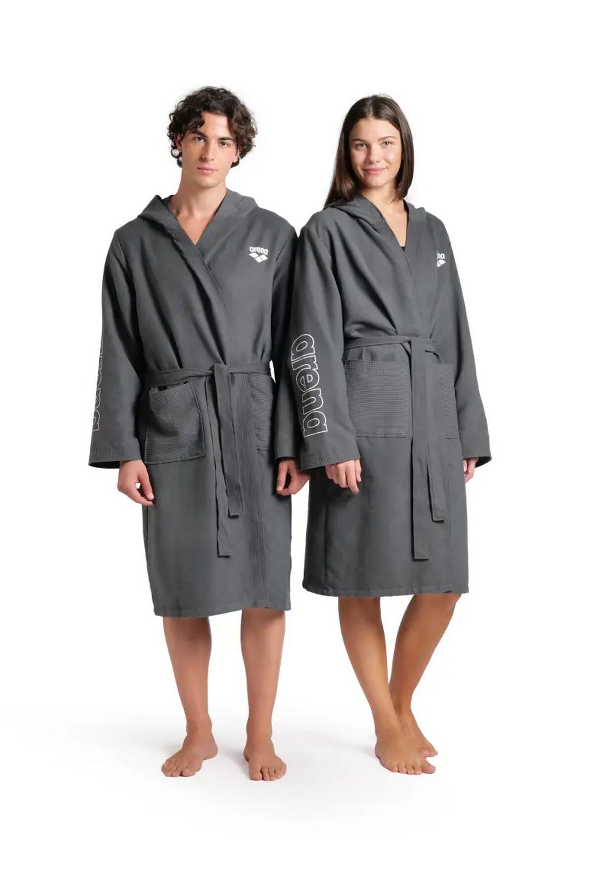 Arena Zeal Robe Unisex Havuz Deniz Yüzücü Bornozu K.Gri 009032510 M