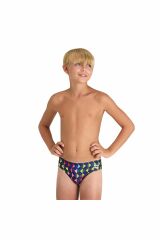 Arena Boy's Carnival Swim Briefs Erkek Çocuk Yüzücü Mayo Mavi 006004750 8-9