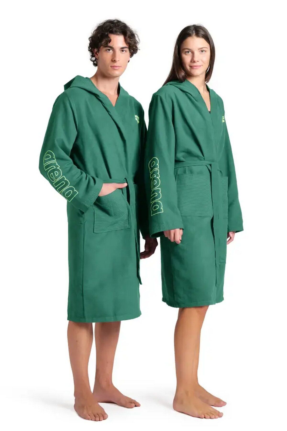 Arena Zeal Robe Unisex Havuz Deniz Yüzücü Bornozu Yeşil 009032660 L