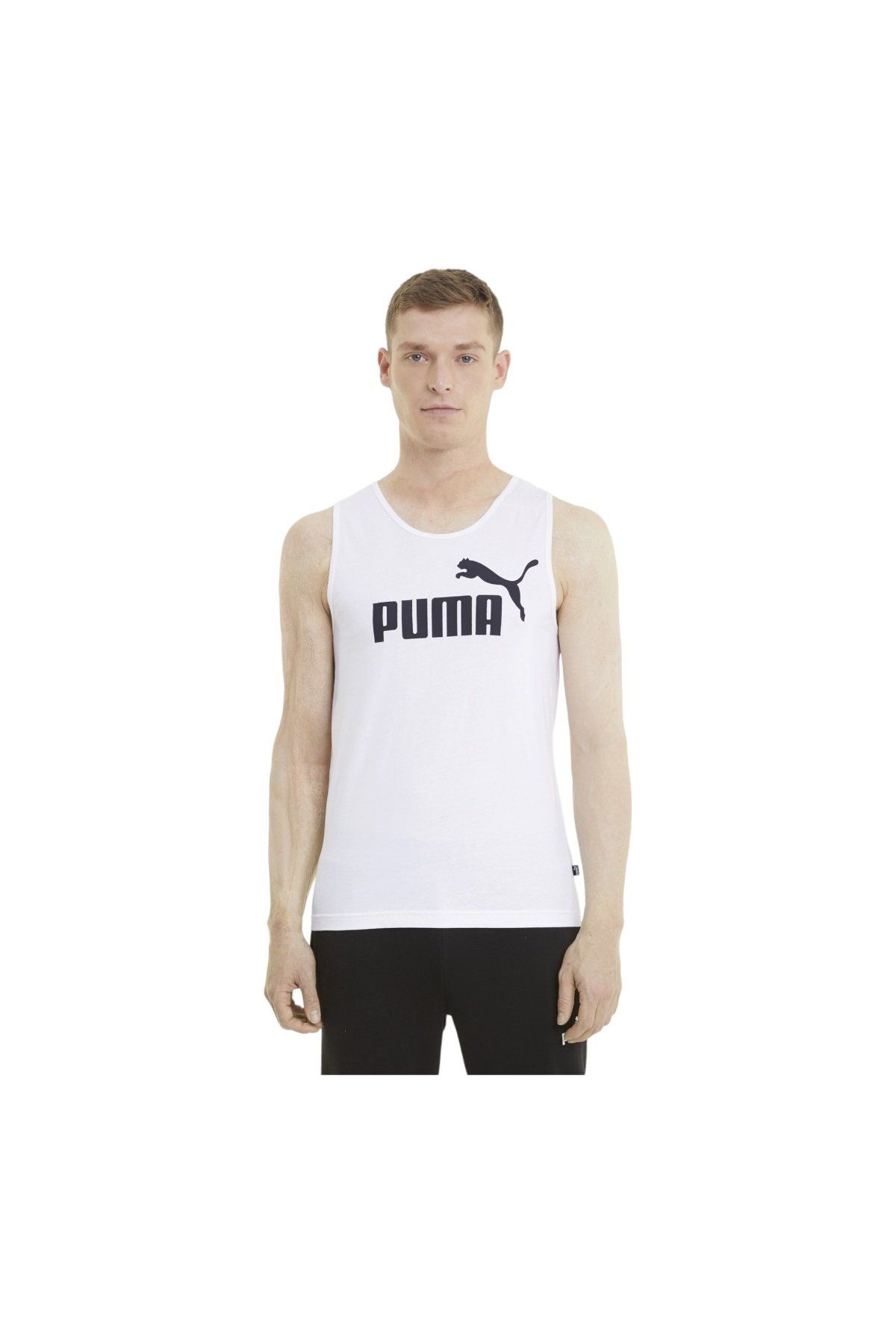Puma ESS Tank Puma-White Atlet Men Erkek Spor Atlet Beyaz 58667002 XL