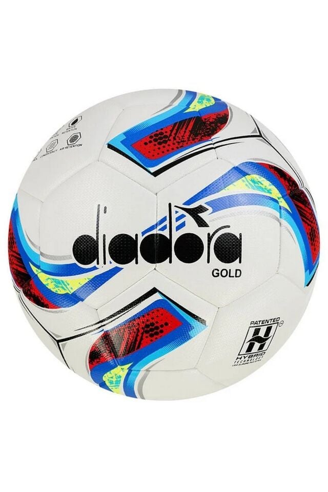 Diadora Gold No 5 Futbol Topu Beyaz/Desenli