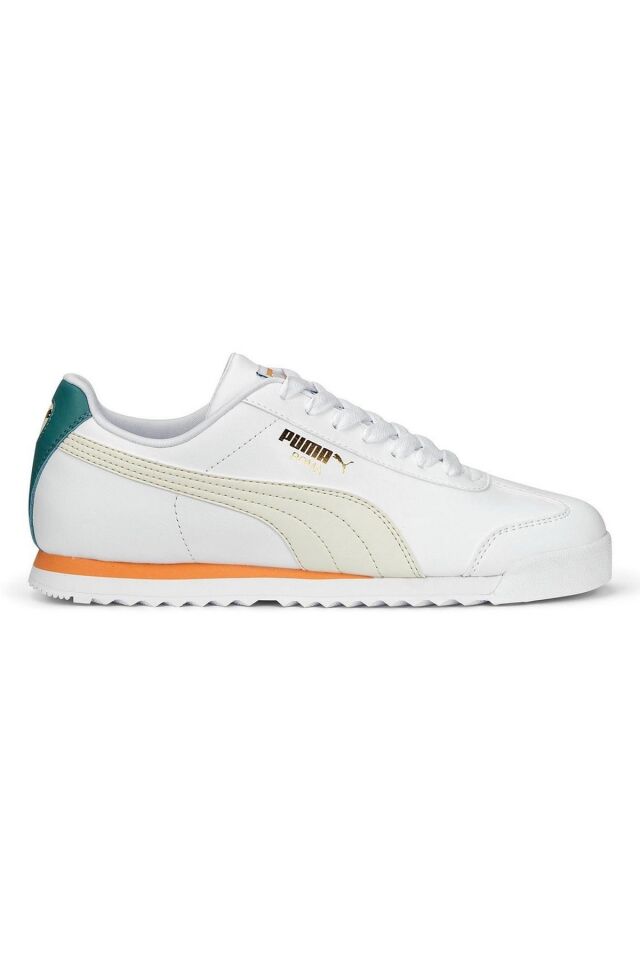 Puma Roma Basic+ Pristine Puma-White Orange Erkek Günlük Spor Ayakkabı 36957146