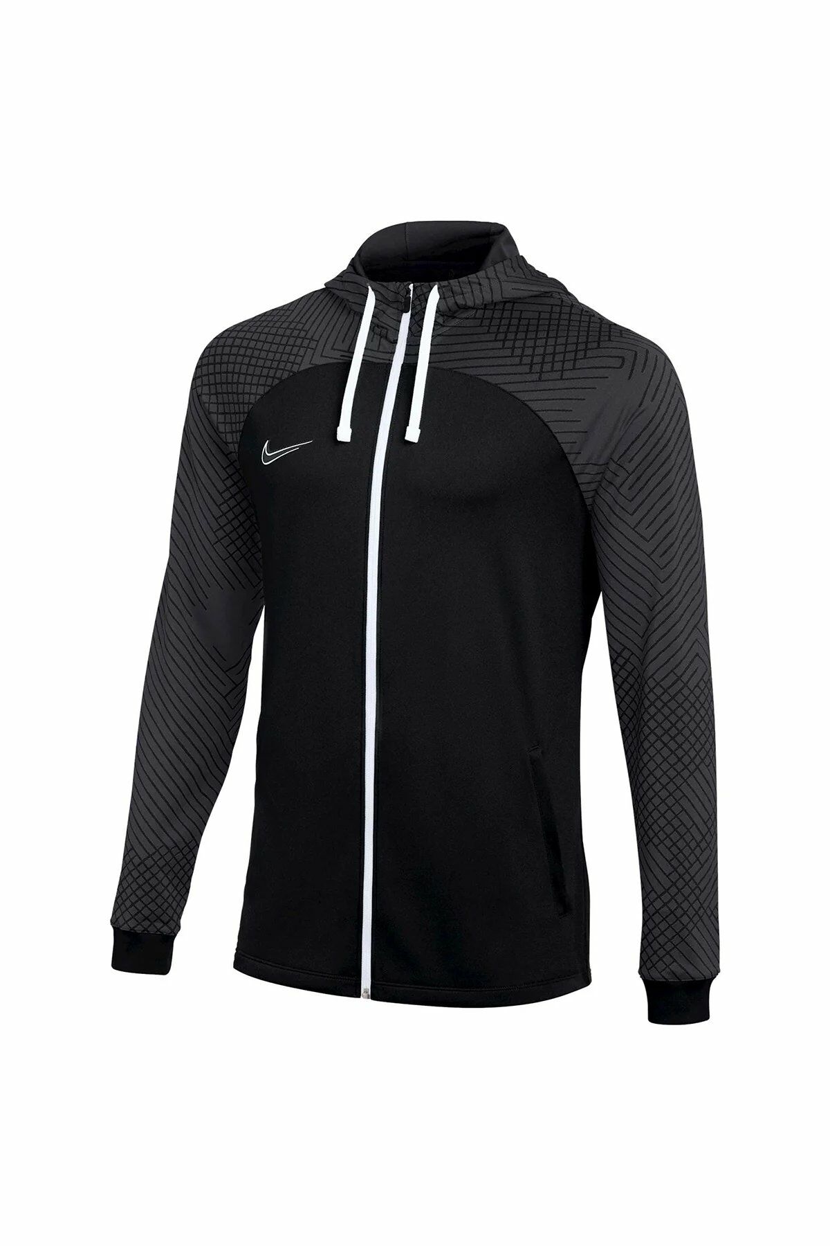Nike Dri-Fit Strike Hd Trk Jkt K Erkek Futbol Sweatshirt Kapüşonlu Siyah DH8768-011 L