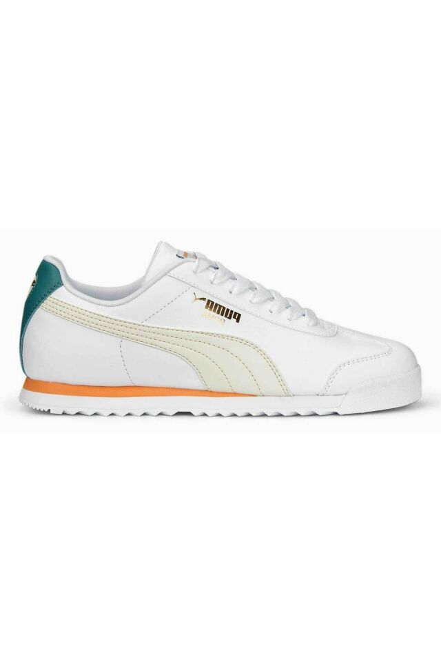 Puma Roma Basic+ Pristine Puma-White Orange Erkek Günlük Spor Ayakkabı 36957146 43