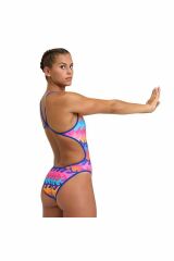 Arena Women's SwimSuit Challenge Back Reversible AO Bayan Yüzücü Mayo Renkli 005897700 42