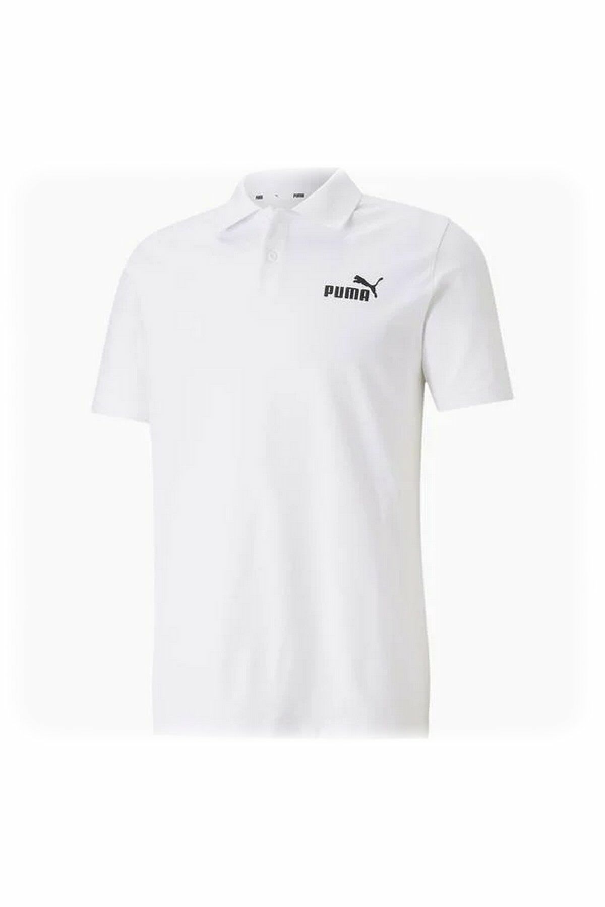 Puma ESS Pique Polo Puma-White Erkek Polo Tişört Beyaz 58667402 2XL