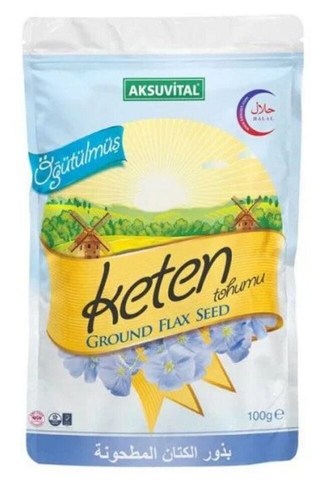 AksuVital Öğütülmüş Keten Tohumu Doypack 100g