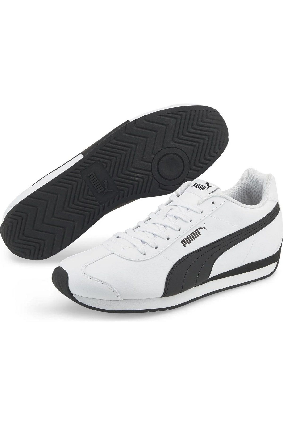 Puma Turin 3 Puma-White Puma-Black Erkek Spor Ayakkabı Beyaz 38303706 43