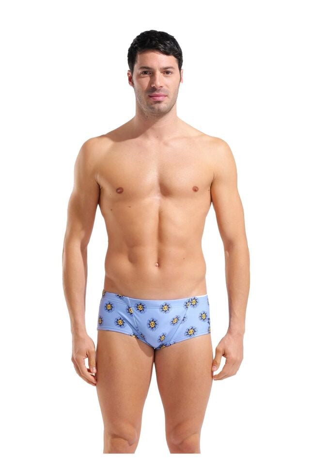 Arena Men Sunny Swim Low Waist Short Erkek Düşük Bel Mayo Mavi 011884800