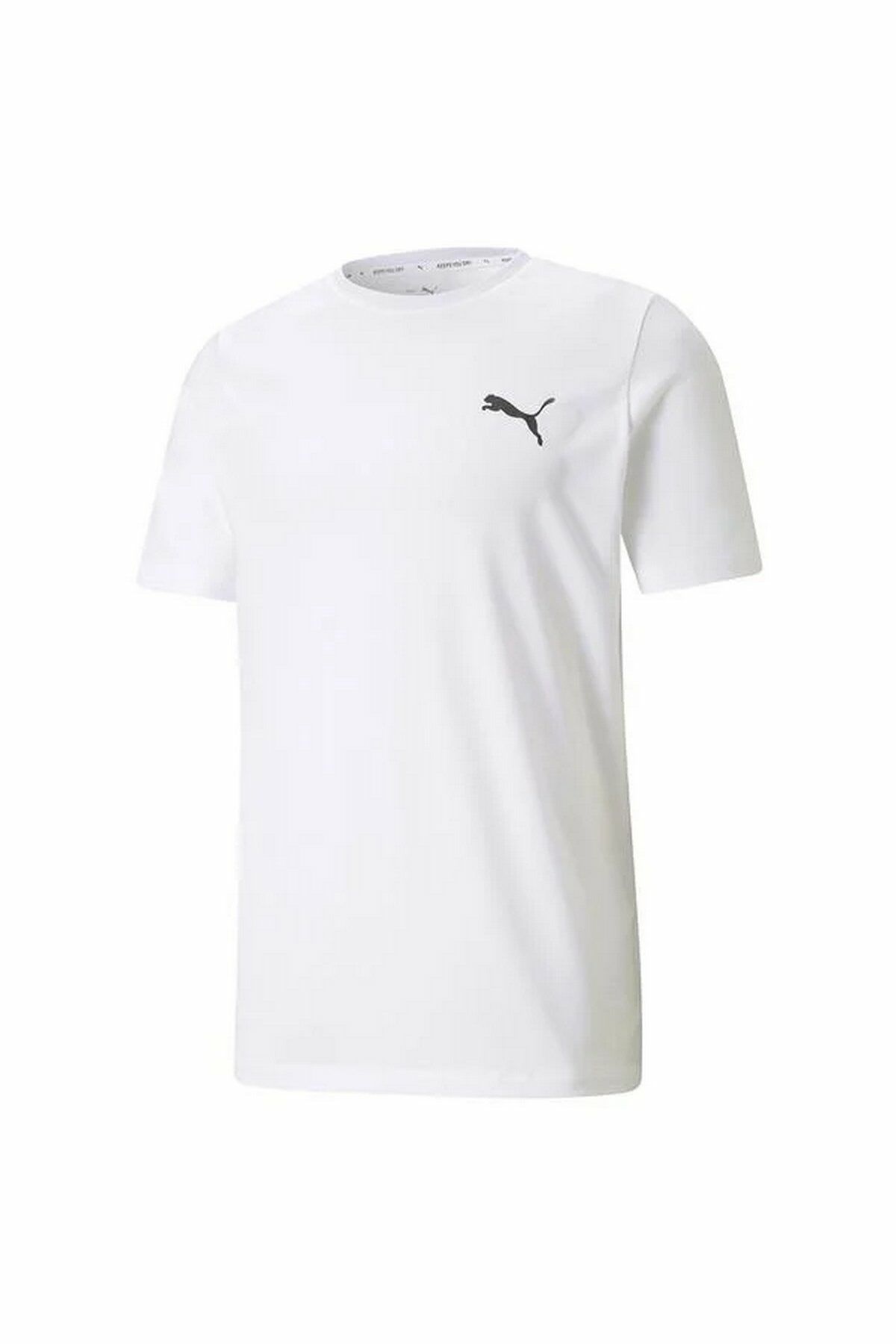 Puma Active Small Logo Tee White Erkek Tişört Beyaz 58672502 M