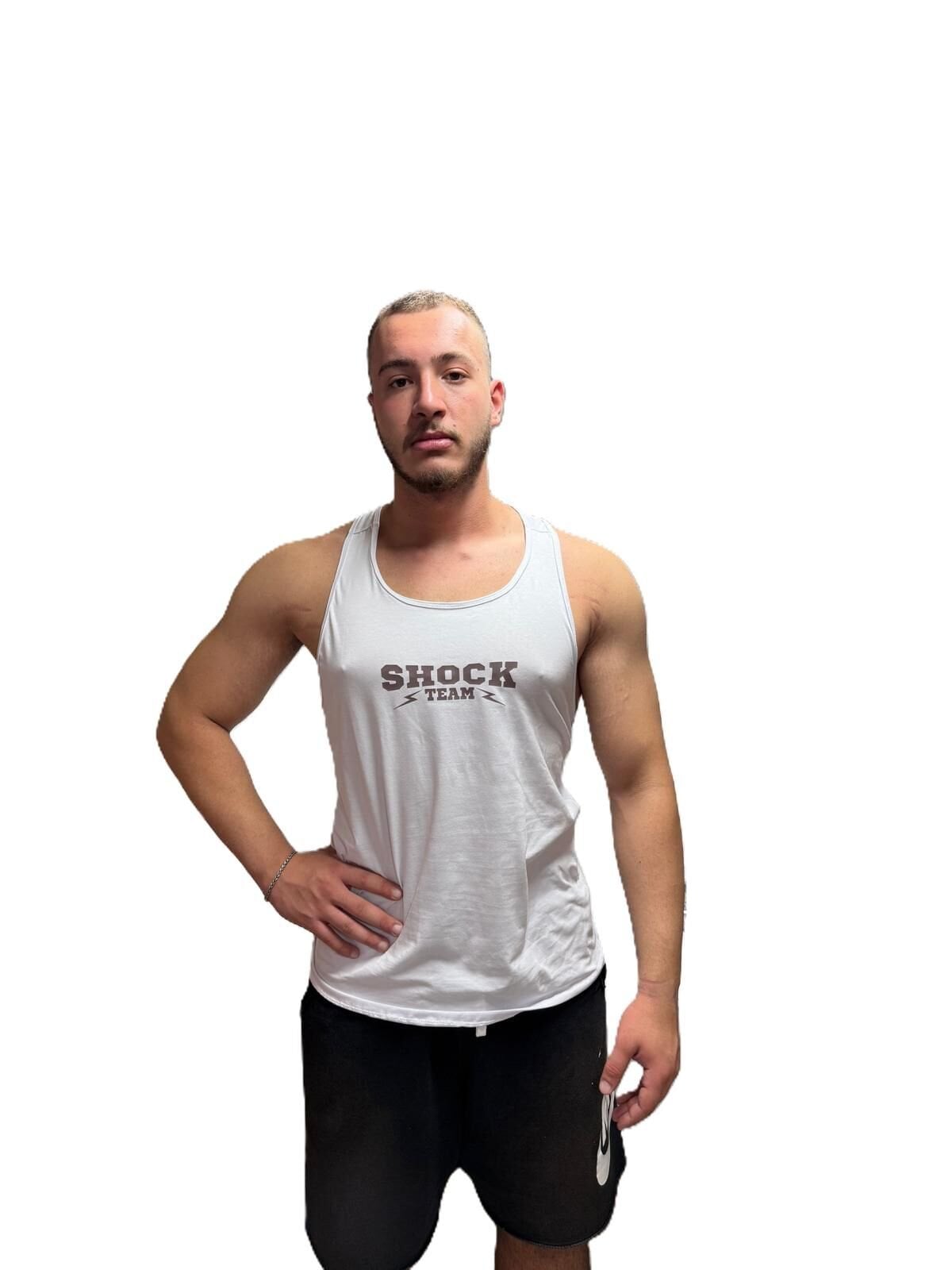 Shock Team Unisex Spor Antrenman Atlet Beyaz S