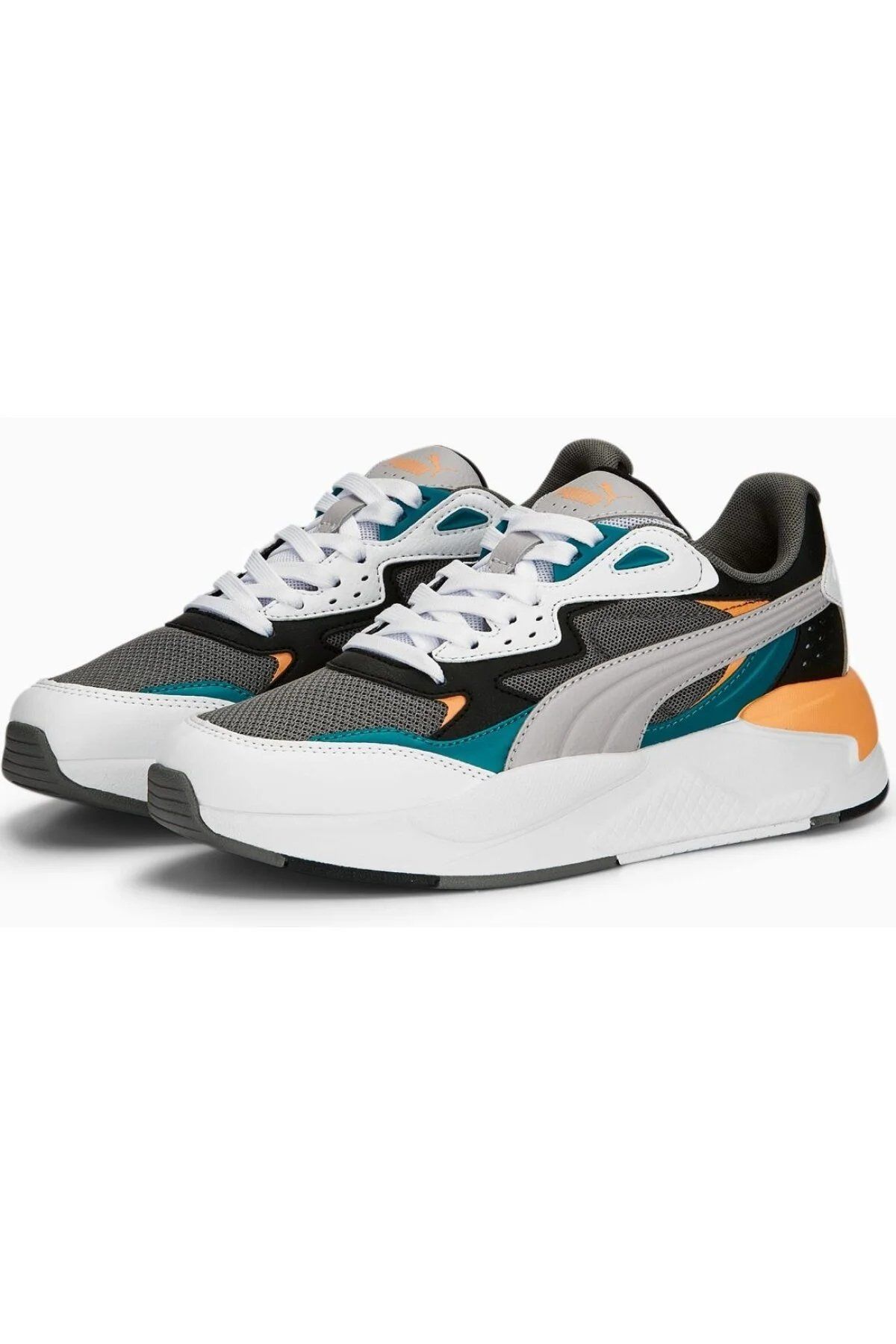 Puma X-Ray Speed Cast Iron Marble Puma-White Orange Peach Erkek Spor Ayakkabı 38463822 41