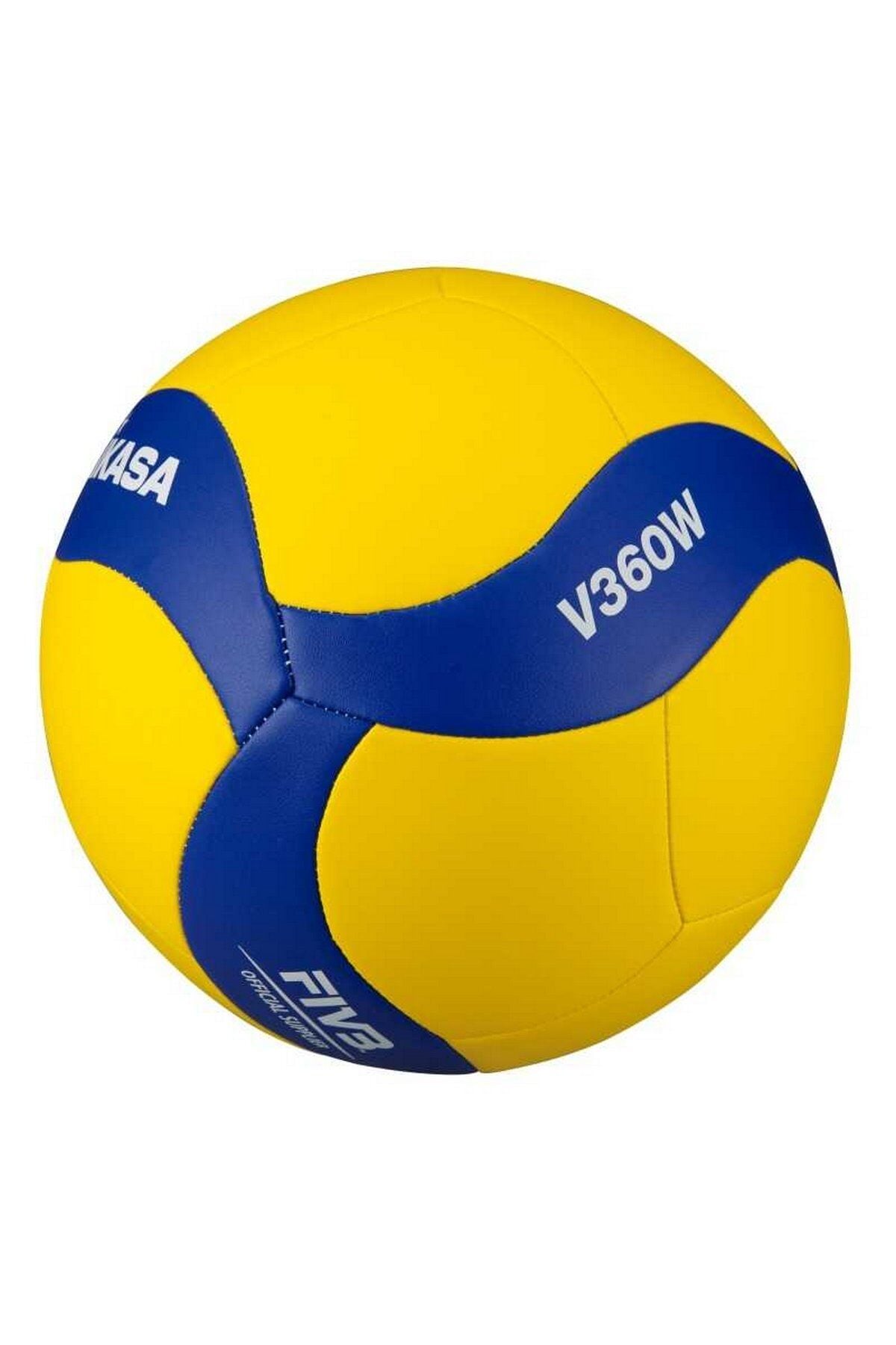 Mikasa V360W Sentetik Deri 260-280 gr Voleybol Topu Sarı/Mavi