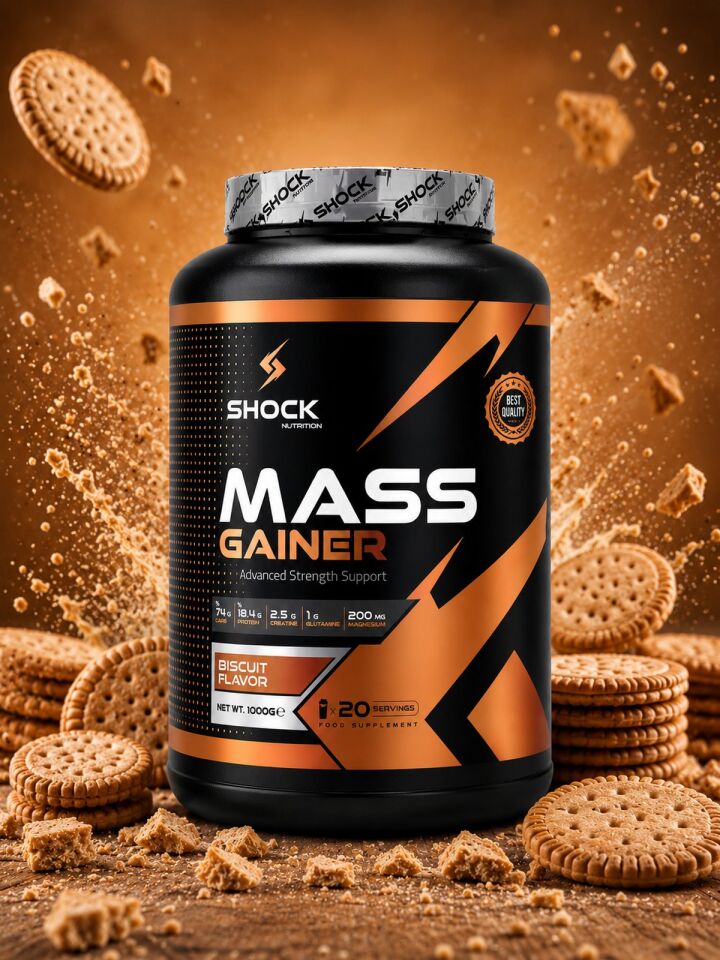 Shock Nutrition Mass Gainer Bisküvi Aromalı 1000g 20 Servis
