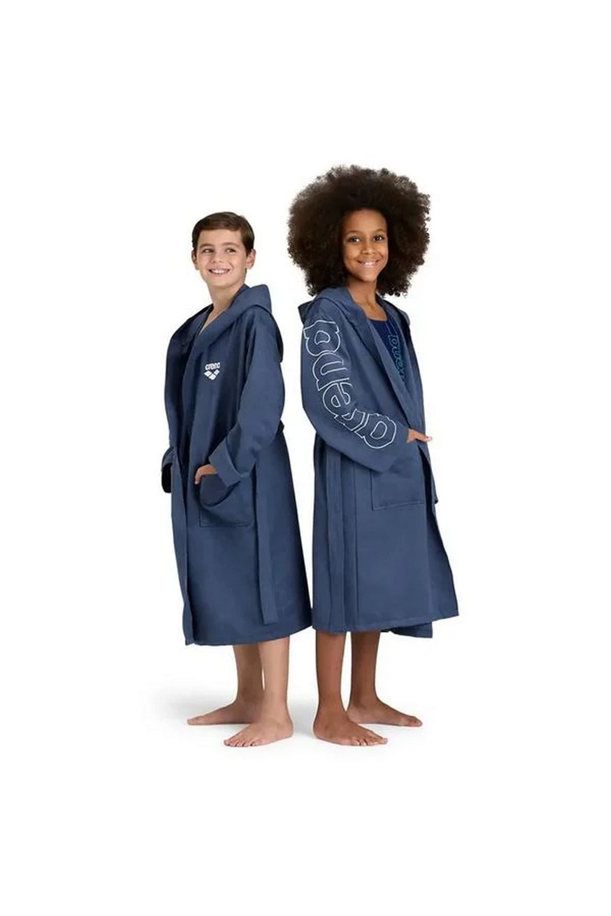 Arena Zeal Plus JR Unisex Çocuk Antrenman Bornoz K.Mavi 005309201